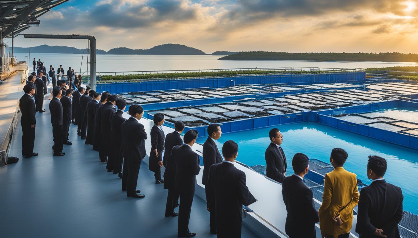 Malaysian Delegates at Oceanpick Aquaculture Farm